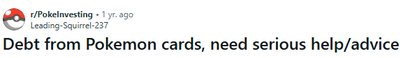 Pokemon Debt Relief Banner